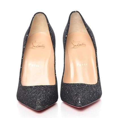 Christian Louboutin Glitter Resille Pigalle Follies 100 Pumps 36.5 Black 2 of 10