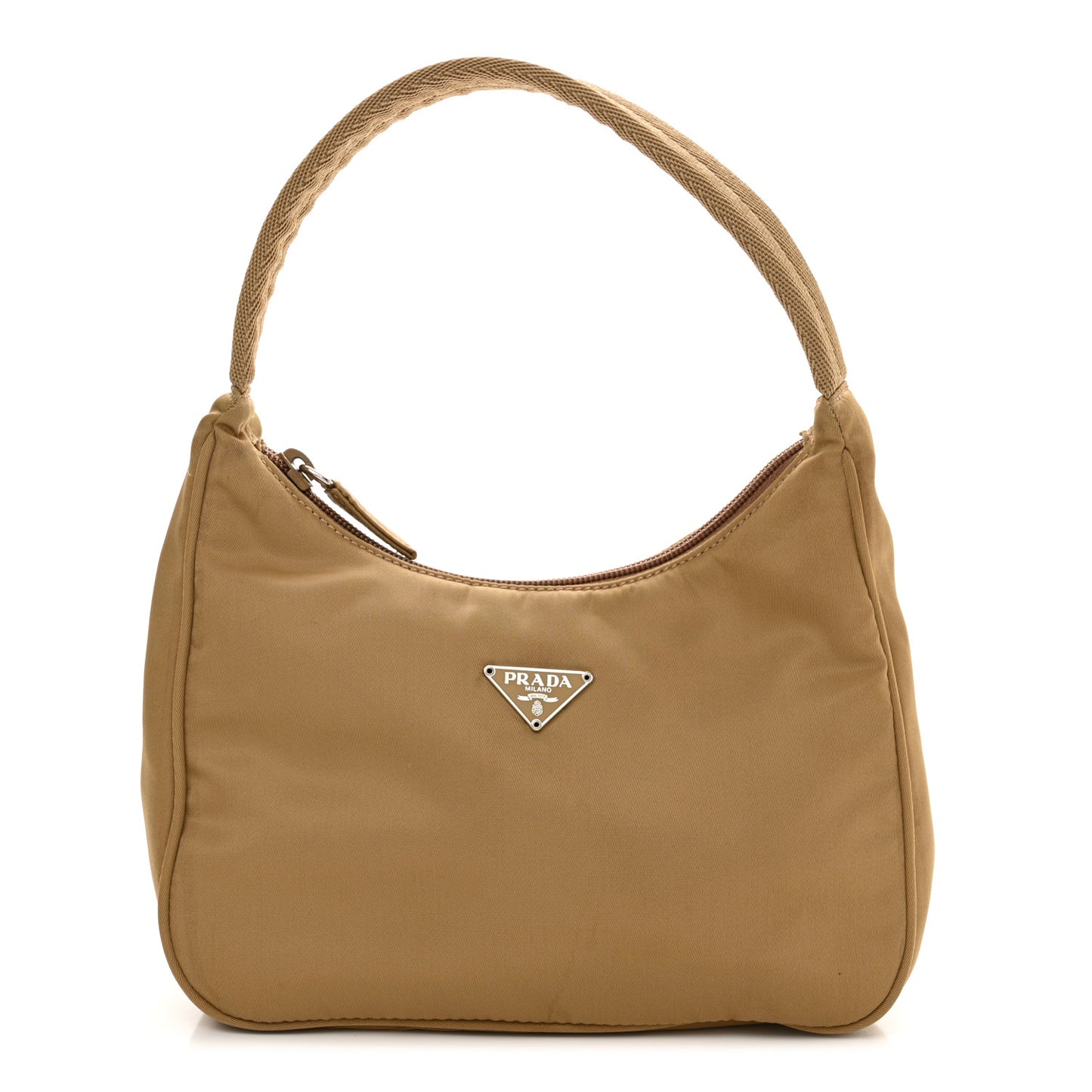 Tessuto Nylon Sport Shoulder Bag Sabbia