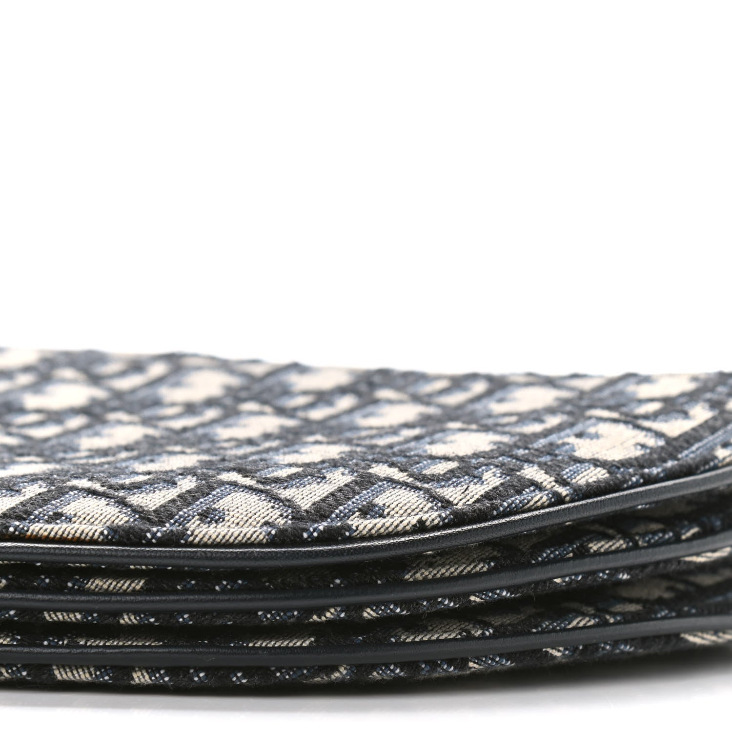 Christian Dior Oblique Saddle Pouch With Strap Navy Blue 8 of 8