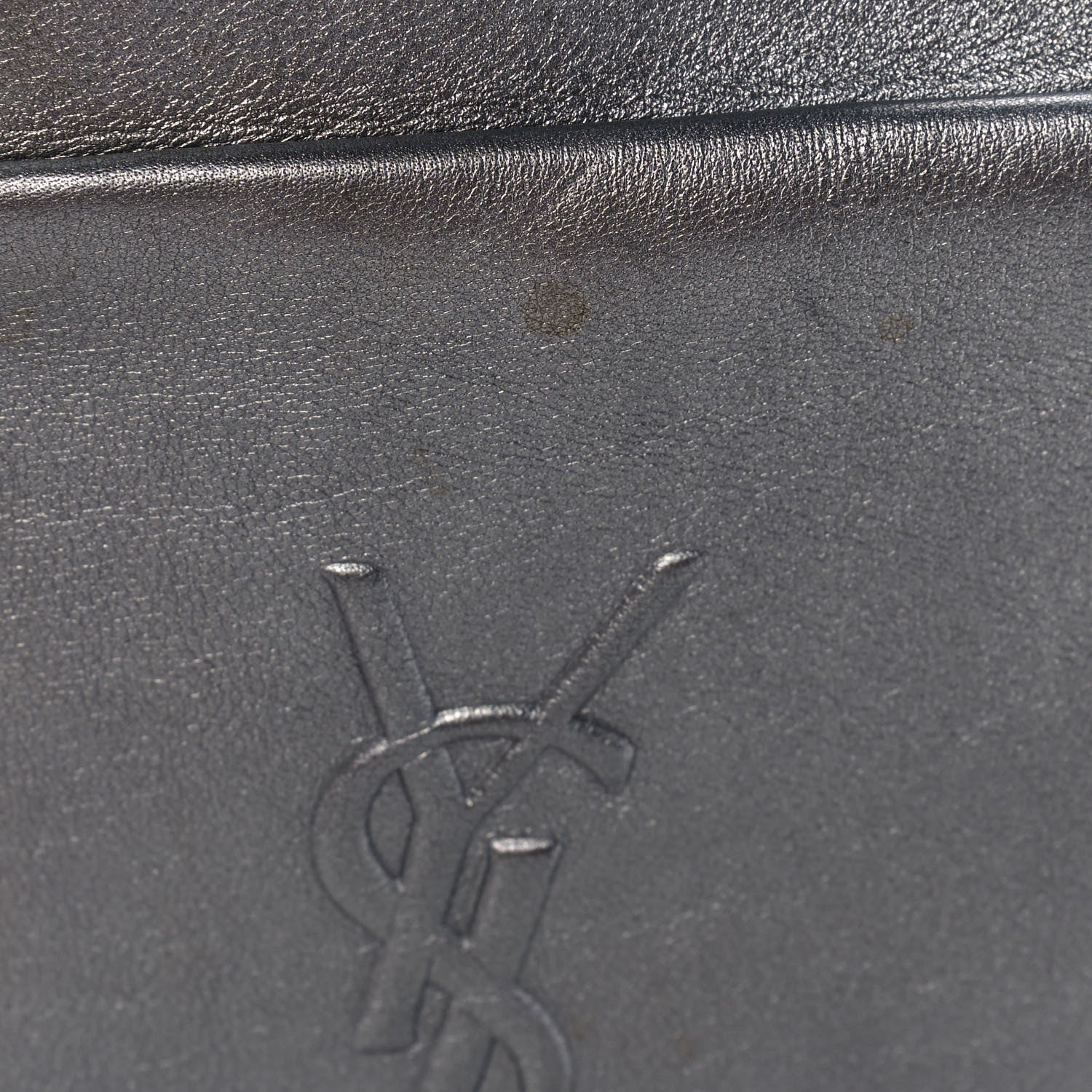 Saint Laurent Metallic Calfskin Monogram Small Lou Camera Bag Silver 12 of 14