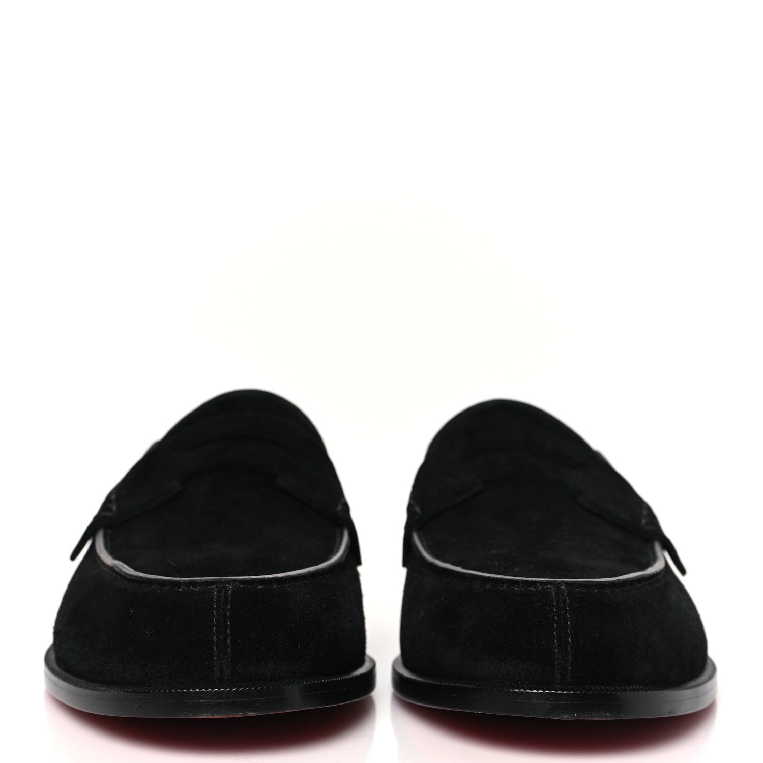 Christian Louboutin Crosta Alligator Embossed Mens Penny No Back Flat 42.5 Black 2 of 8