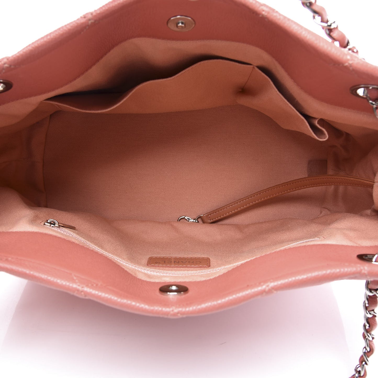 Caviar Quilted Timeless CC Soft Tote Pink