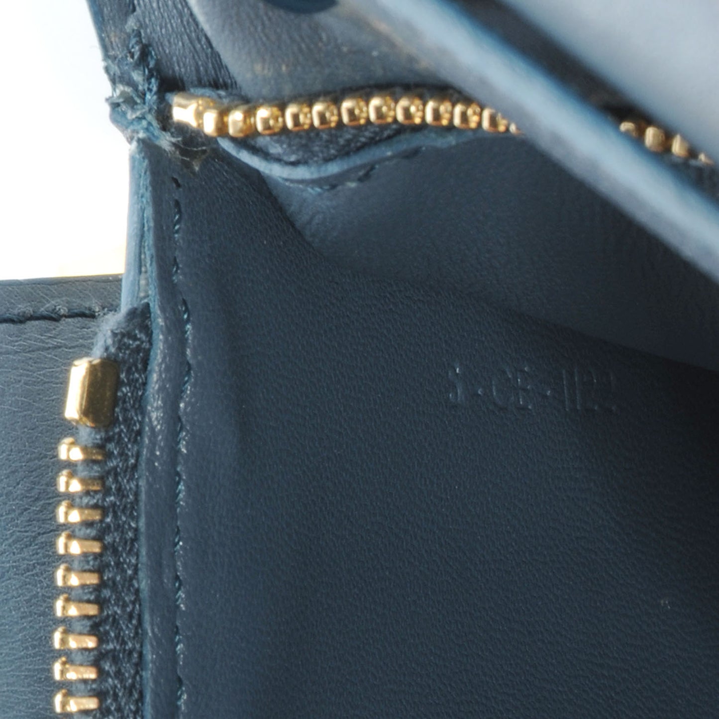 Leather Medium Classic Box Flap Bag Slate Blue