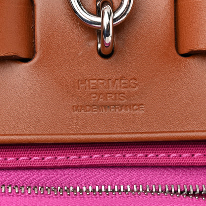 Hermes Vache Hunter Toile Herbag Zip 31 PM Magnolia Fauve 6 of 12