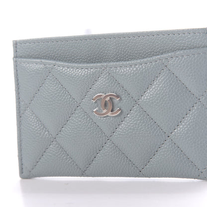 Chanel Caviar Quilted Card Holder Light Blue 8 of 9