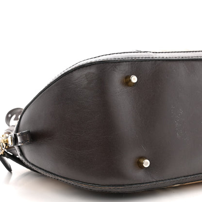 Burberry Haymarket Check Small Orchard Bowling Bag Chocolate 10 of 17