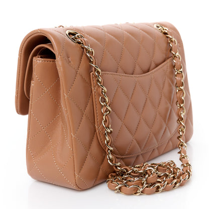 Chanel Lambskin Quilted Small Double Flap Brown 3 of 12