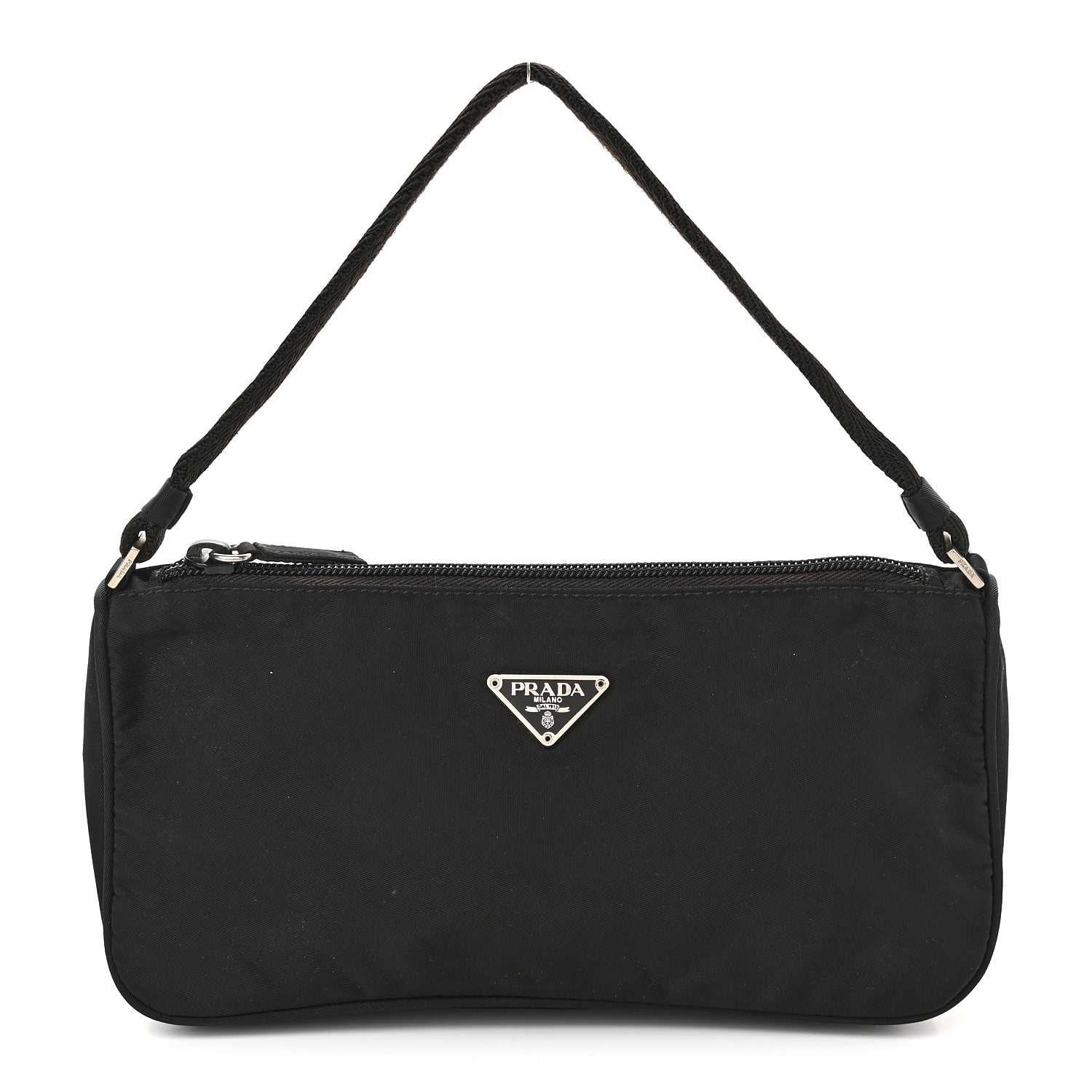 Prada Tessuto Nylon Pochette Bag Black 1 of 9