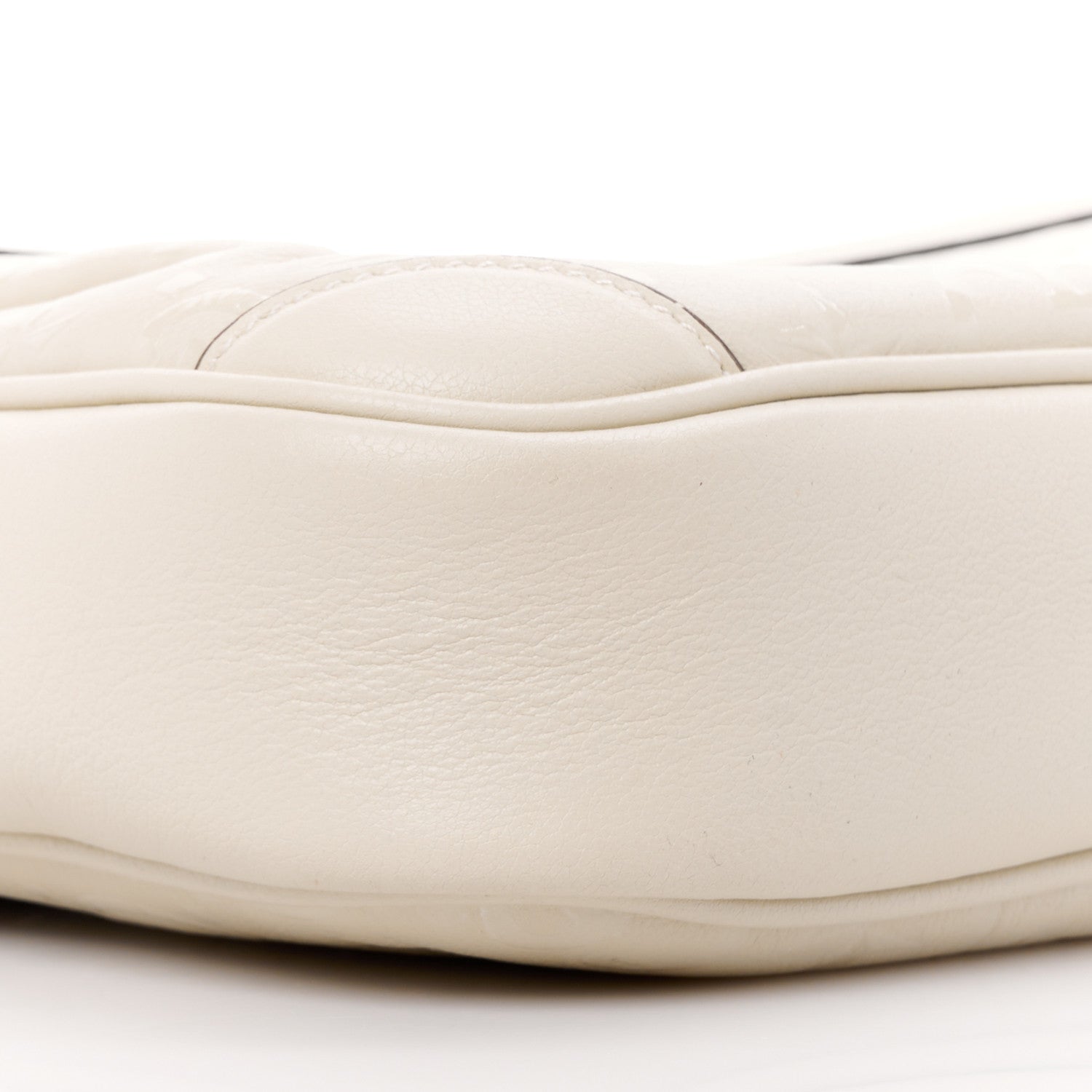 Gucci Wonka Grain Calfskin GG Monogram Star Embossed Small GG Shoulder Bag White 11 of 12