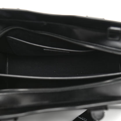 Saint Laurent Shiny Calfskin Medium Uptown Tote Black 5 of 12