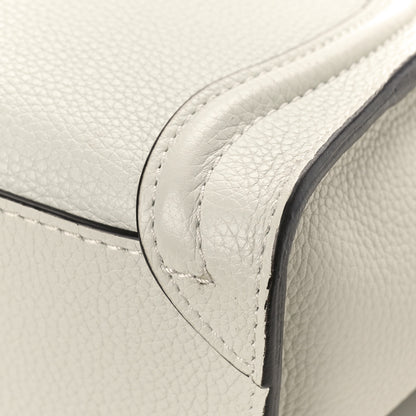 Celine Drummed Calfskin Nano Luggage Lune 9 of 10