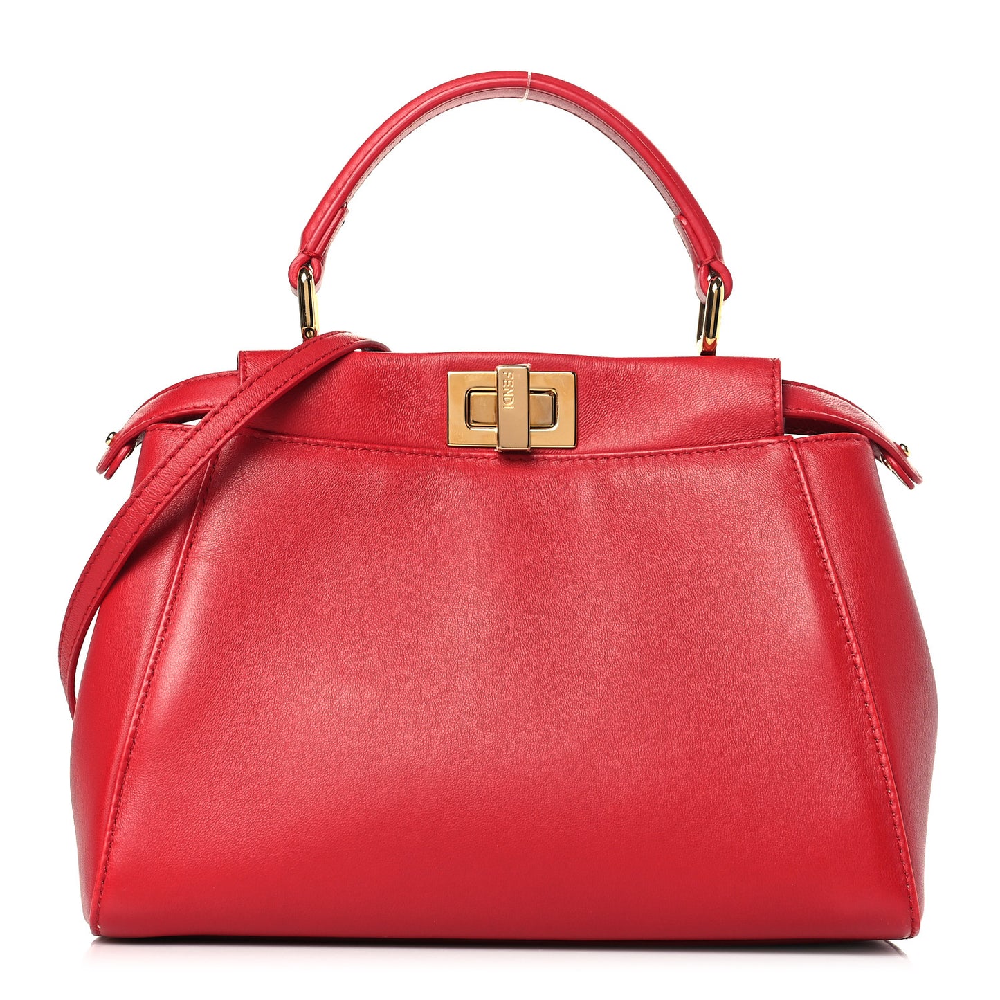 Nappa Mini Peekaboo Iconic Satchel Fiamma