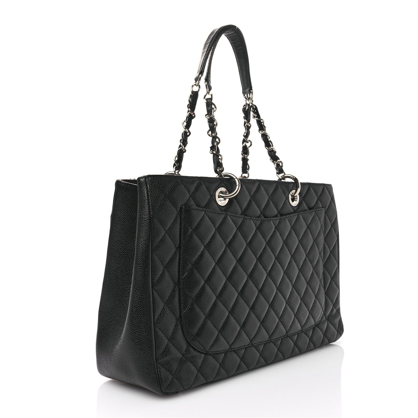 Caviar Quilted XL Grand Shopping Tote GST Black