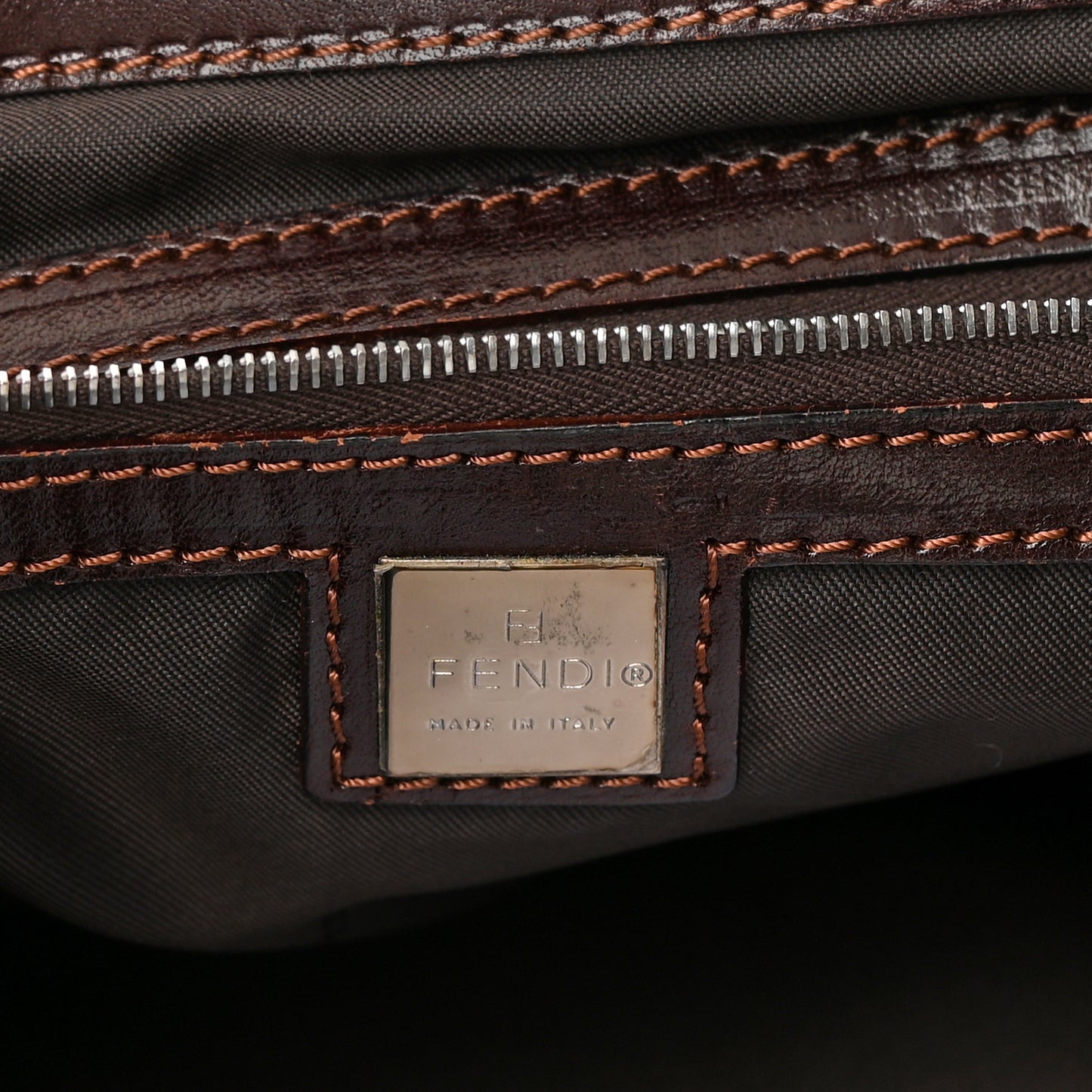 Zucca Calfskin Shopping Tote Tobacco