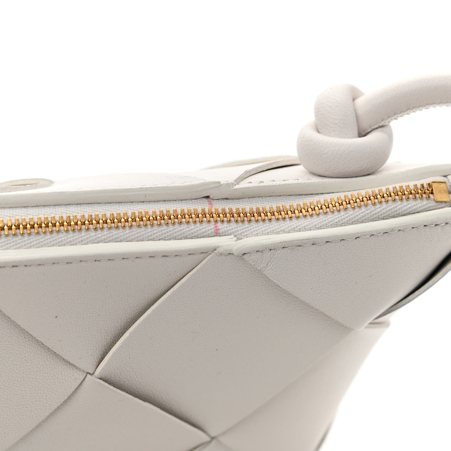 Nappa Maxi Intreccio Exploded Shoulder Bag Chalk