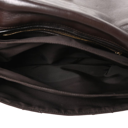 Christian Dior Lambskin Cannage Ruffle New Lock Flap Dark Brown 5 of 10