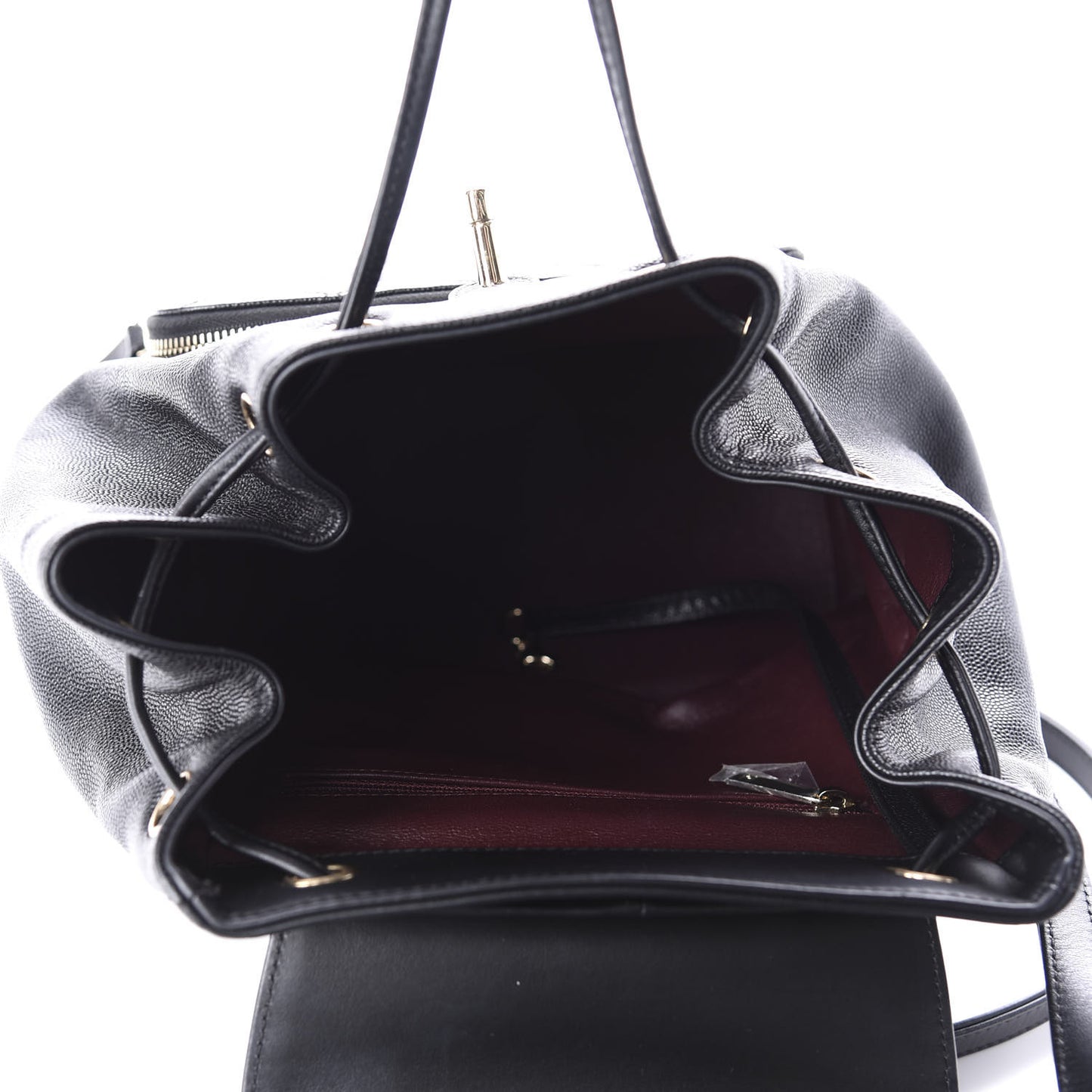Caviar Quilted Business Affinity Backpack Black