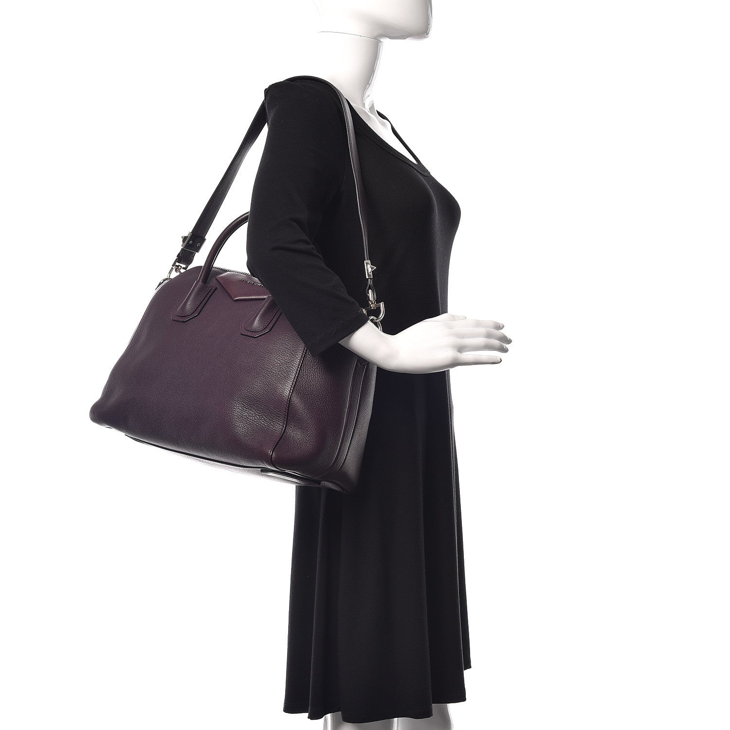 Givenchy Sugar Goatskin Medium Antigona Aubergine 2 of 11