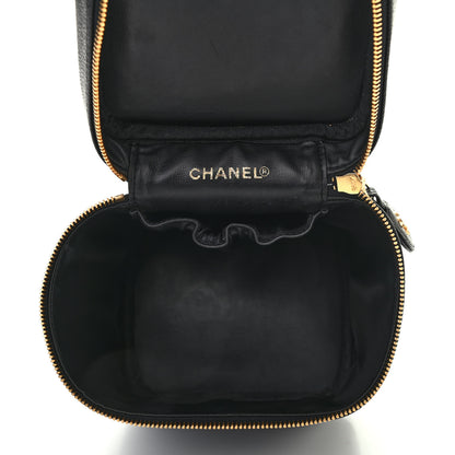 Chanel Caviar Vanity Cosmetic Case Black 5 of 11
