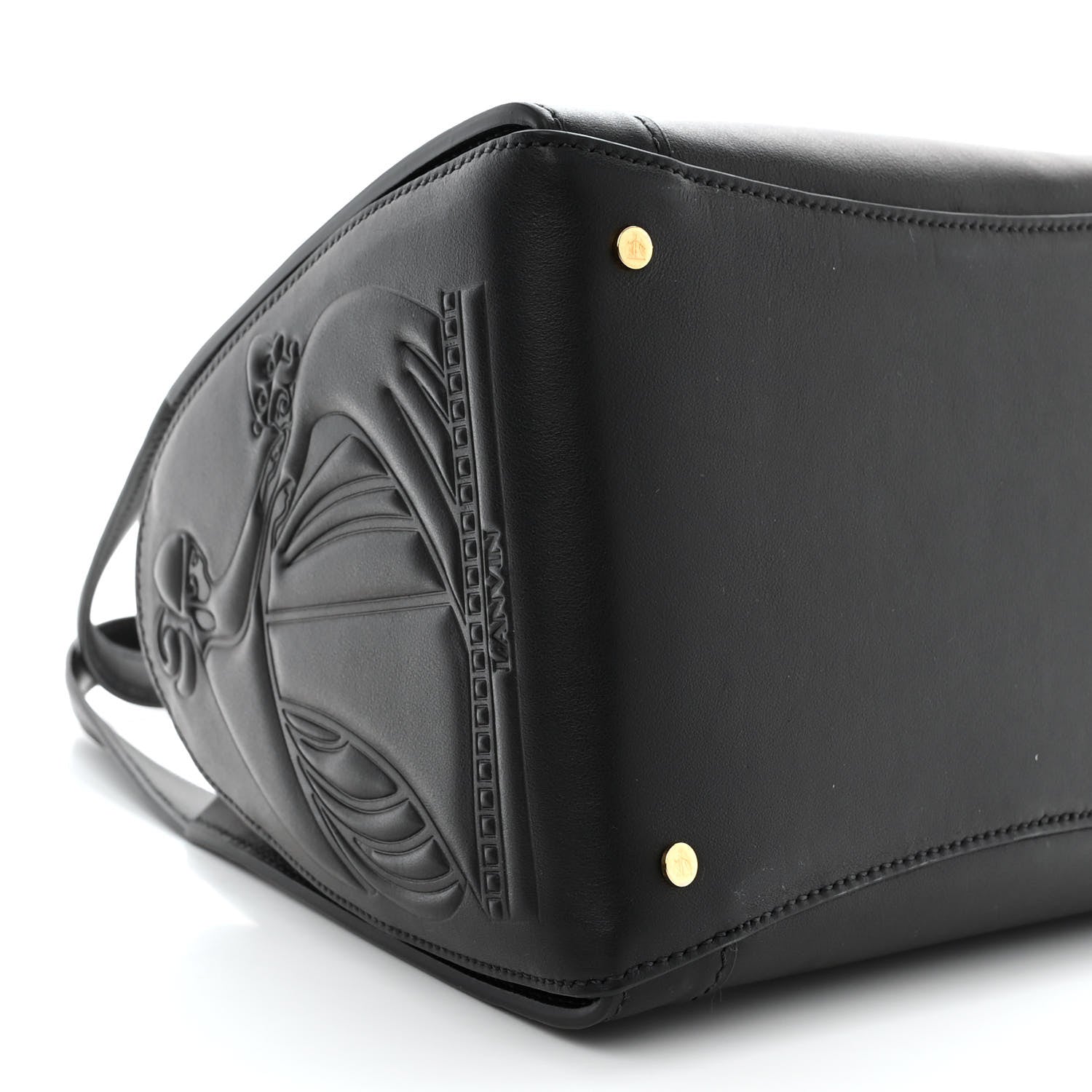Lanvin Smooth Calfskin Mini Tote Black 8 of 9