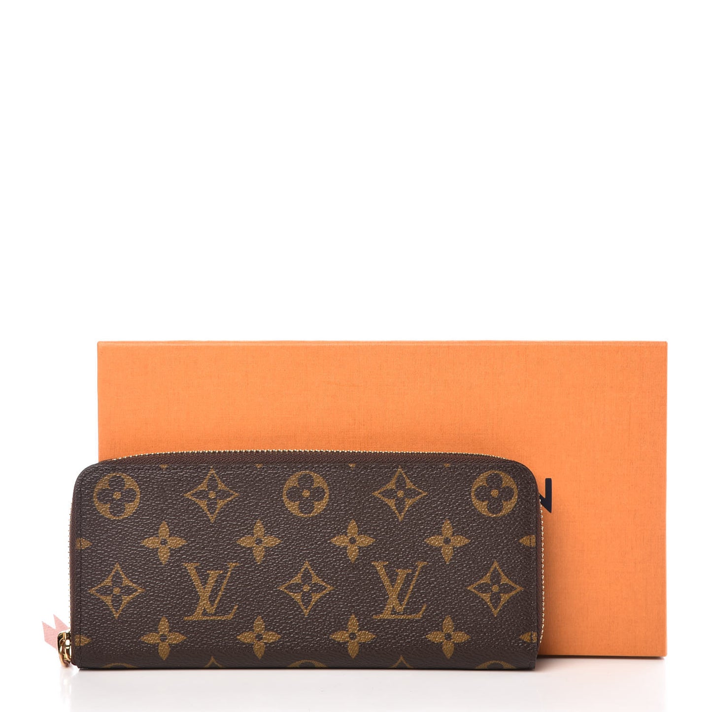 Monogram Clemence Wallet Rose Ballerine