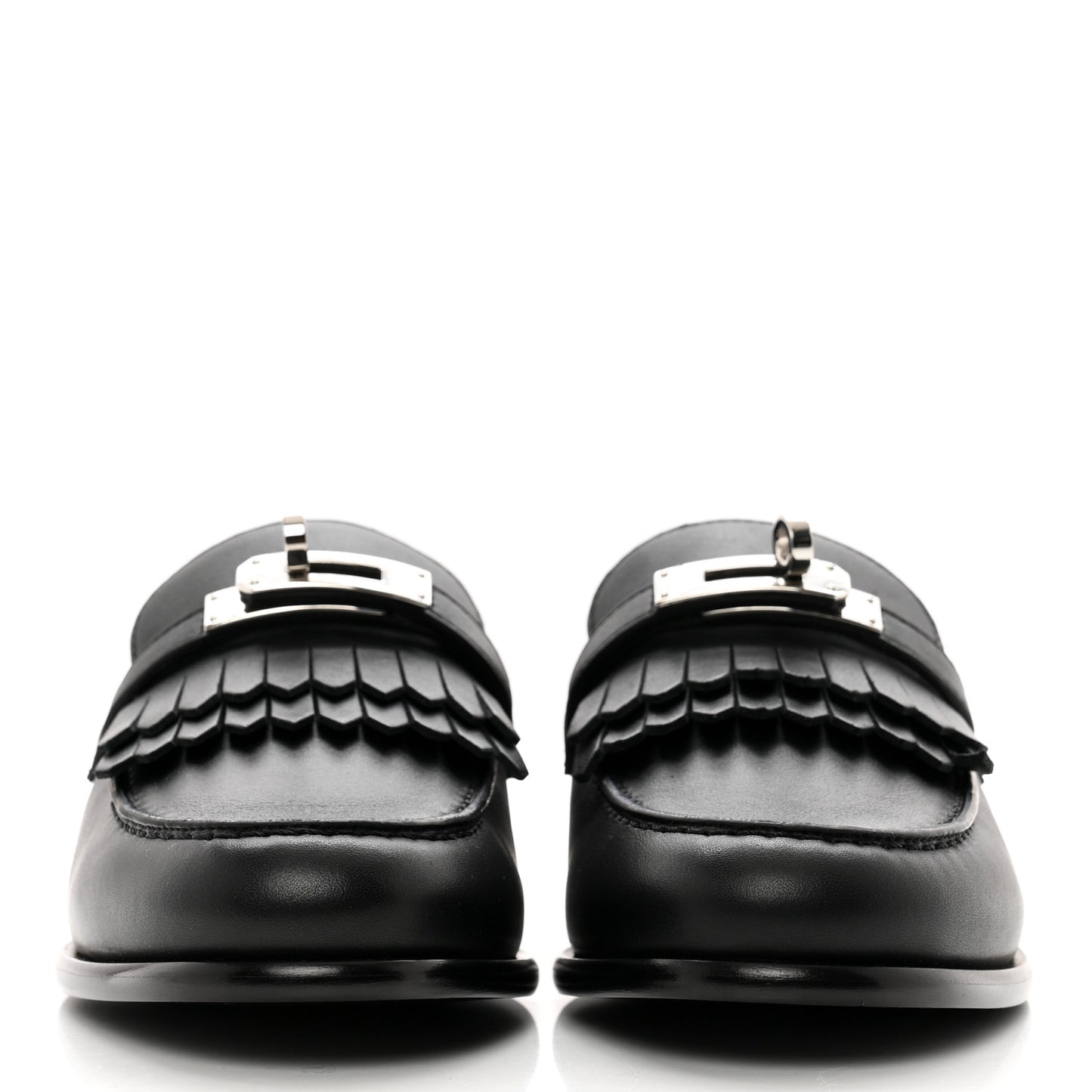 Calfskin Destin Loafers 36 Black