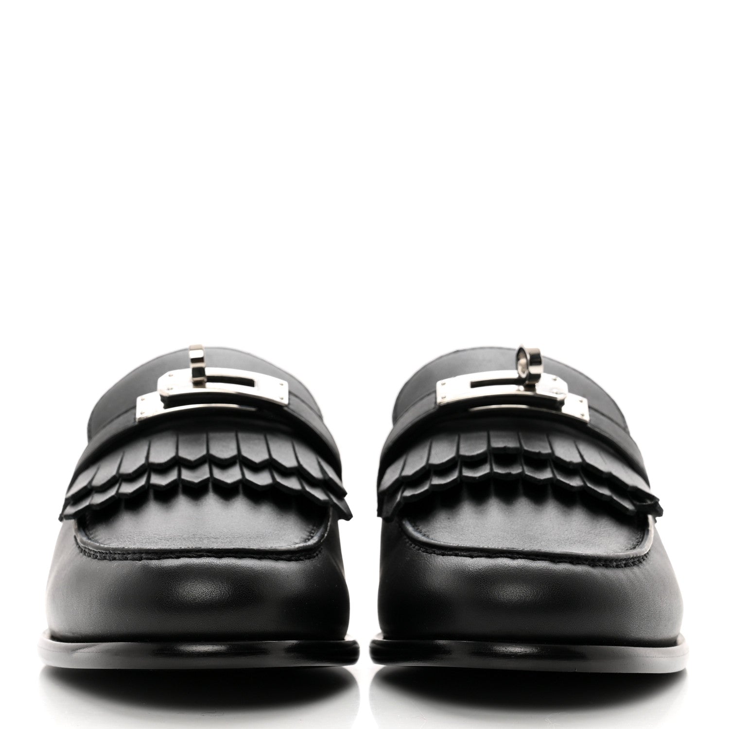 Hermes Calfskin Destin Loafers 36 Black 2 of 9