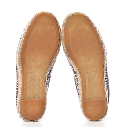 Chanel Lambskin CC Espadrilles 36 Dark Grey 5 of 9