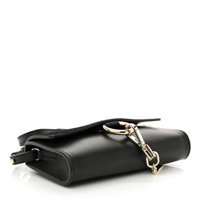 Chloe Suede Calfskin Mini Faye Shoulder Bag Black 4 of 10
