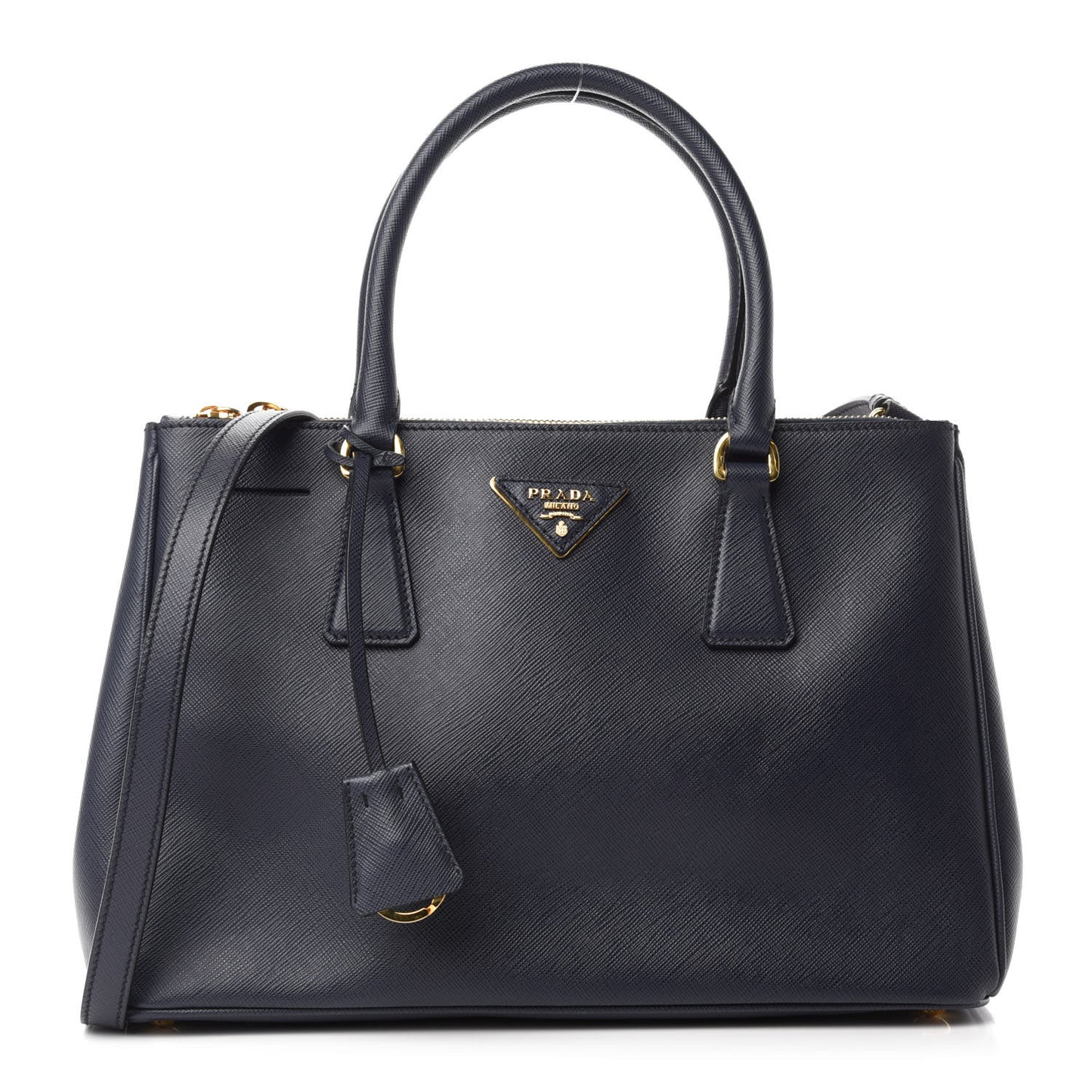 Saffiano Small Galleria Double Zip Tote Baltico
