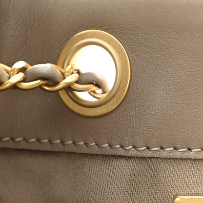 Chanel Suede Quilted Small Chanel 25 Handbag Dark Grey 8 of 12