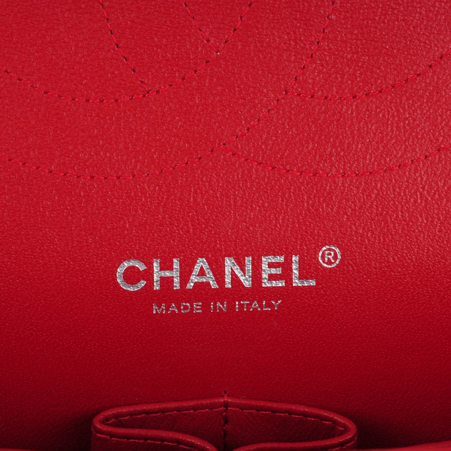 Chanel Lambskin Quilted Jumbo Double Flap Red 7 of 8