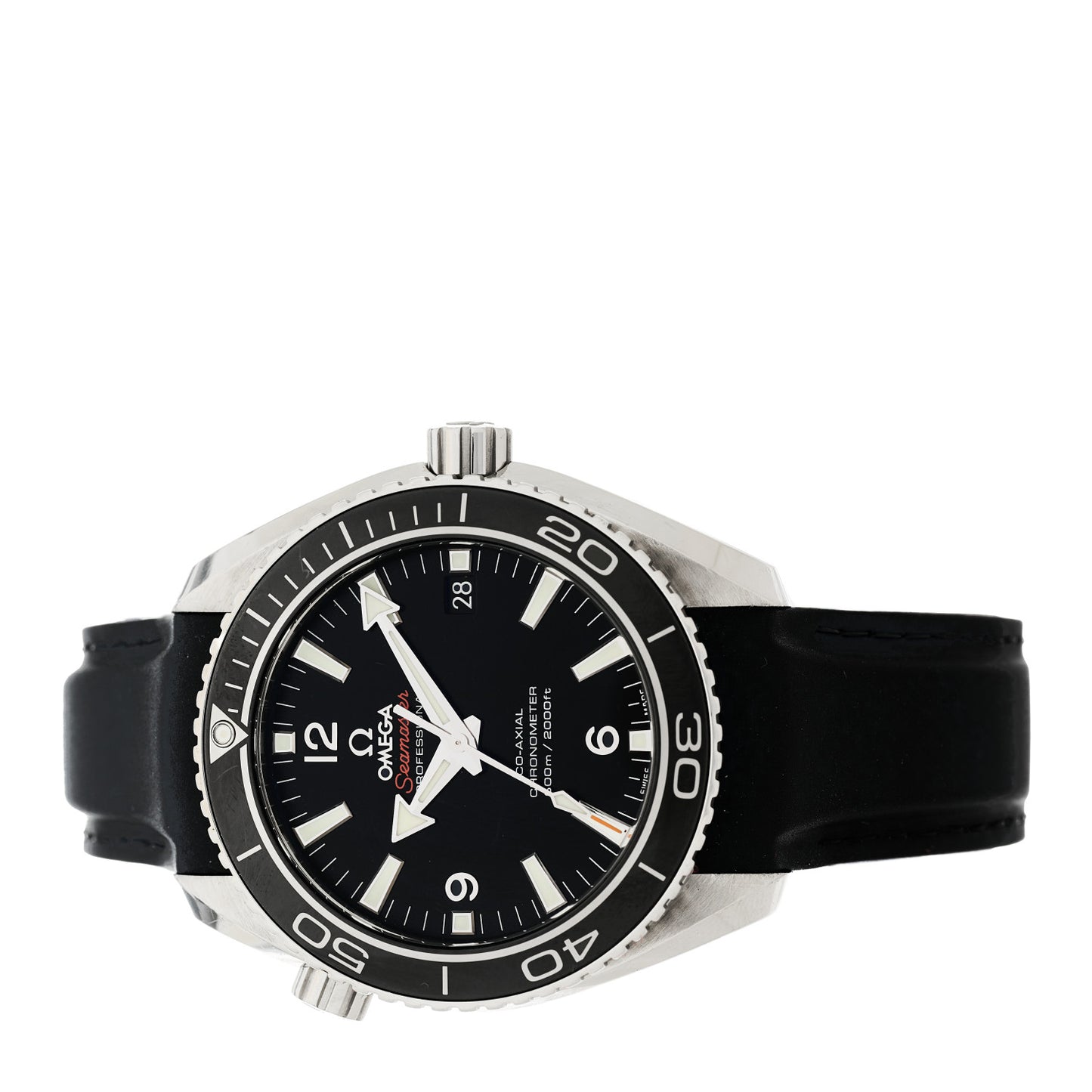 Stainless Steel Rubber 42mm Seamaster Planet Ocean 600 M Co-Axial Automatic Watch Black 232.32.42.21.01.003