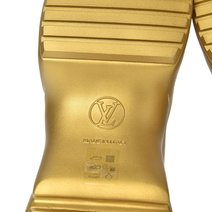 Louis Vuitton Stretch Textile Monogram LV Archlight Sneaker Boots 38 Black Gold 6 of 9