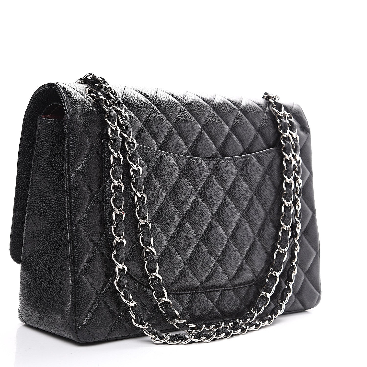Chanel Caviar Quilted Maxi Double Flap Black 2 of 13