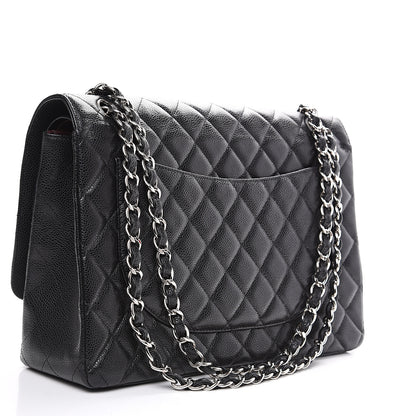 Chanel Caviar Quilted Maxi Double Flap Black 2 of 13
