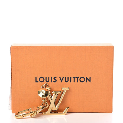 Louis Vuitton LV Facettes Bag Charm Key Holder Gold 5 of 5