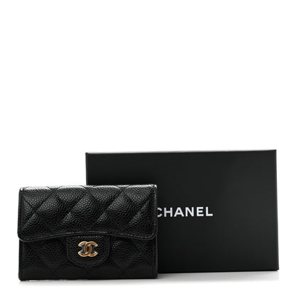 Chanel Caviar Quilted Flap Card Holder Black 10 of 10