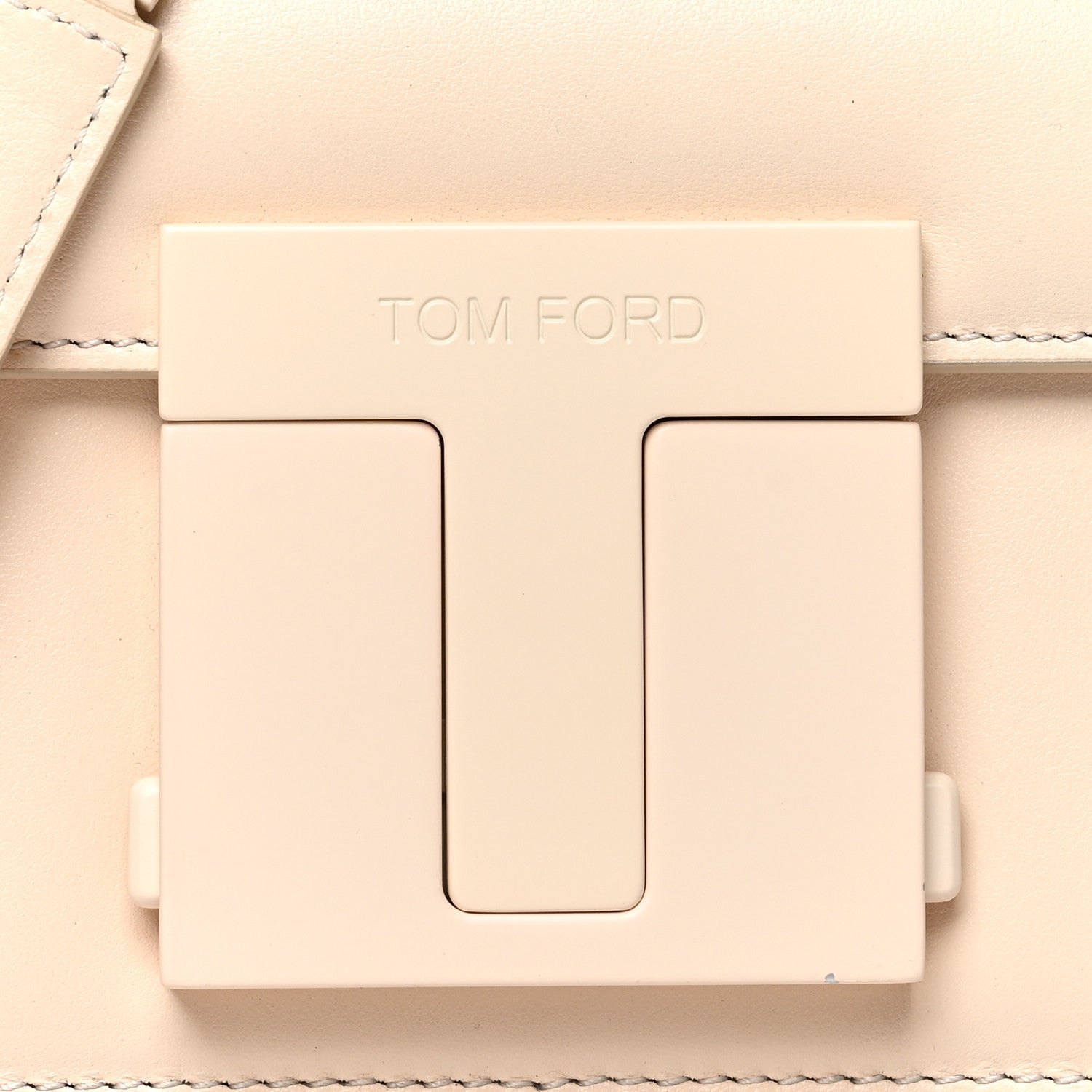 Tom Ford Calfskin Small T Clasp Chain Bag Vanilla 7 of 12