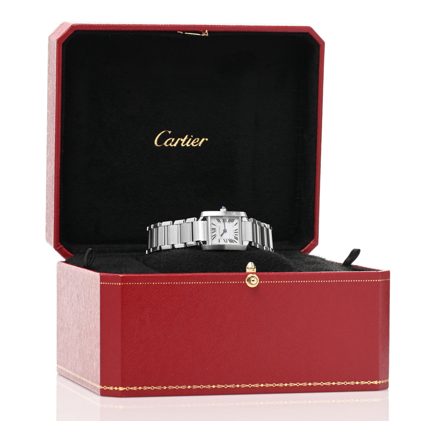 Stainless Steel 20mm Tank Francaise Quartz Watch