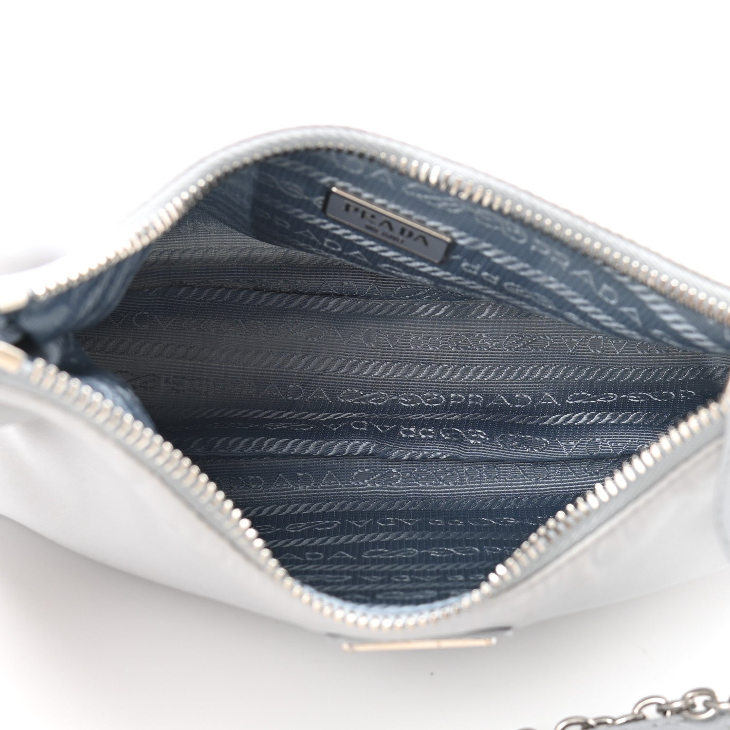 Prada Re-Nylon Saffiano Re-Edition 2005 Shoulder Bag Fiordaliso 4 of 12