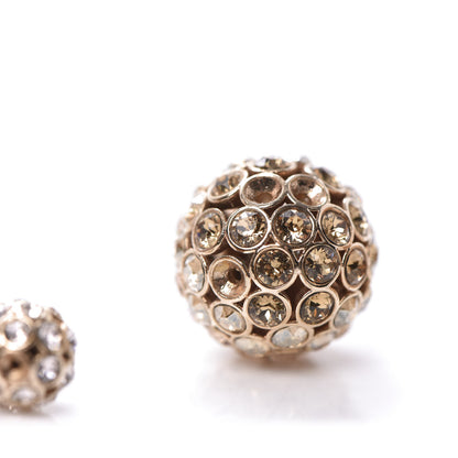 Christian Dior Crystal Mise En Dior Tribal Earrings Light Pink Gold 7 of 7