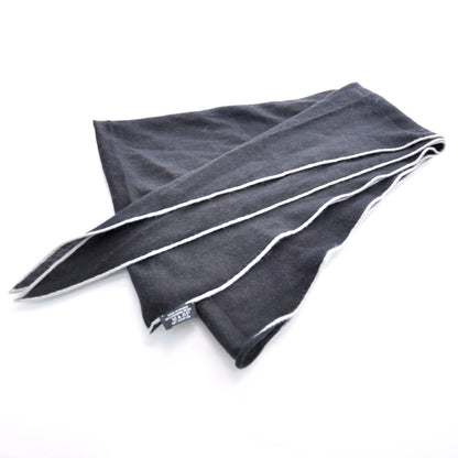 Hermes Cashmere Silk Scarf Black White 1 of 5