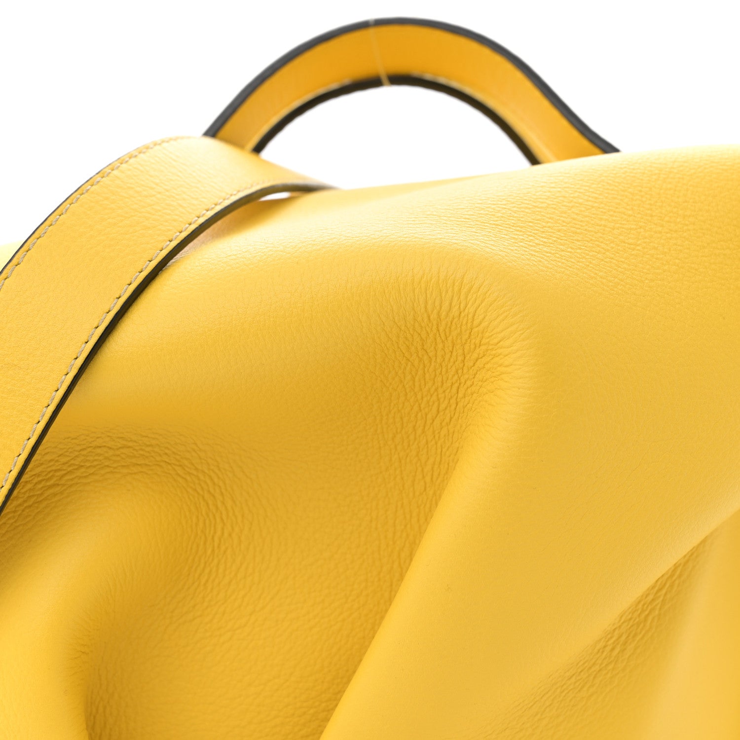LOEWEレザー ボストンバッグ イエロー Loewe Calfskin Large Elephant Crossbody Bag Yellow 1554693