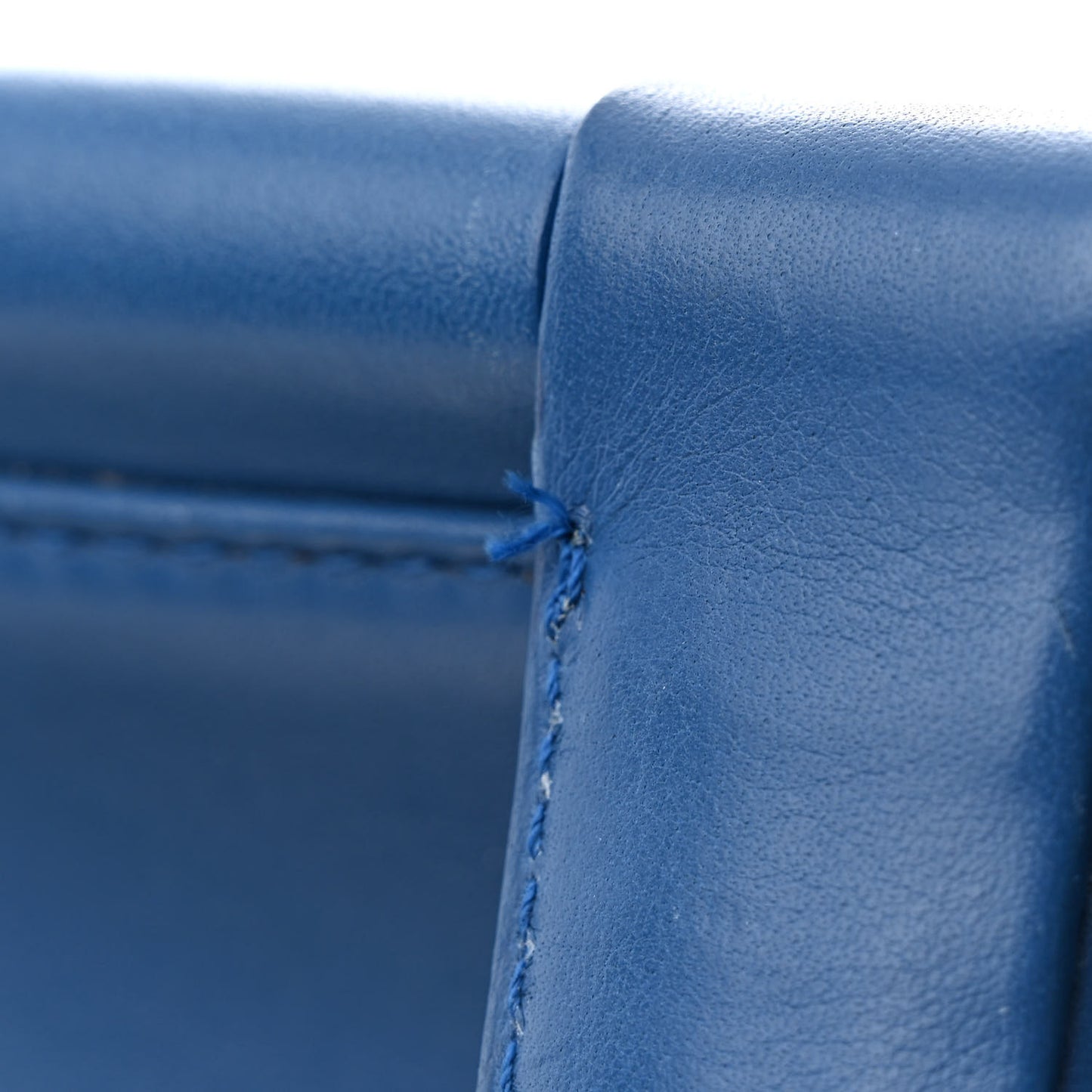 French Calfskin Bretagne Tote Blue