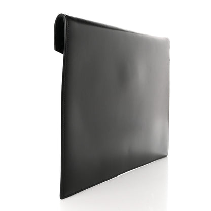 Saint Laurent Smooth Shiny Calfskin Monogram Uptown Baby Pouch Black 3 of 9