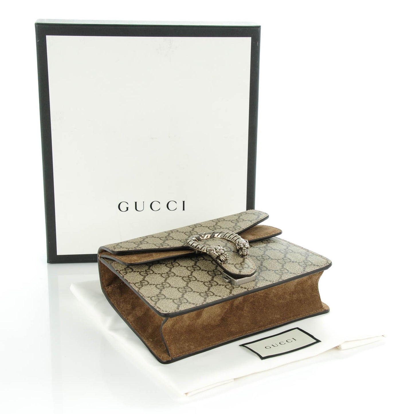 GG Supreme Monogram Mini Dionysus Shoulder Bag Taupe