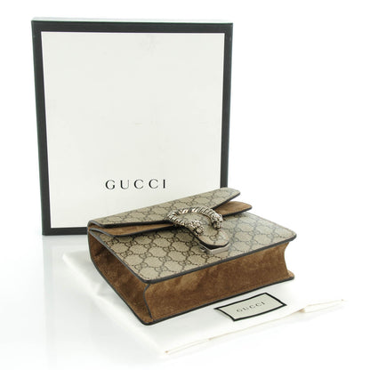 Gucci GG Supreme Monogram Mini Dionysus Shoulder Bag Taupe 4 of 7