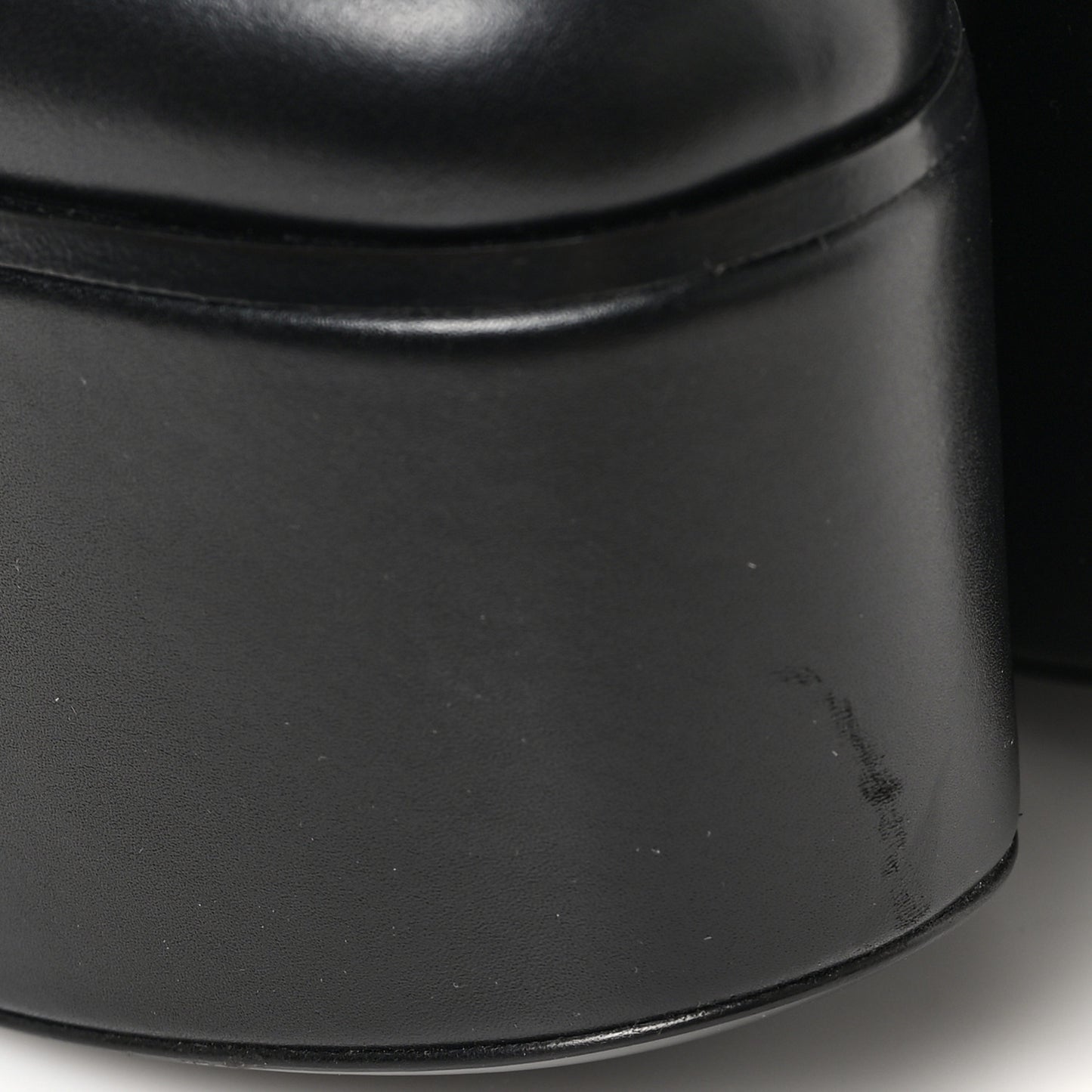 Ancora Calfskin Womens Horsebit Platform Loafers 39 Black