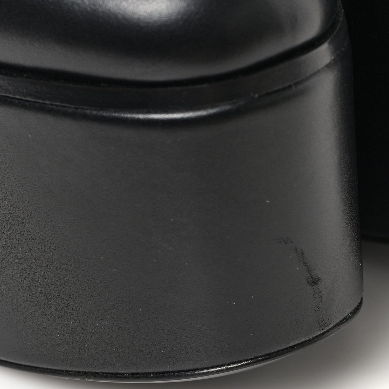 Gucci Ancora Calfskin Womens Horsebit Platform Loafers 39 Black 10 of 11